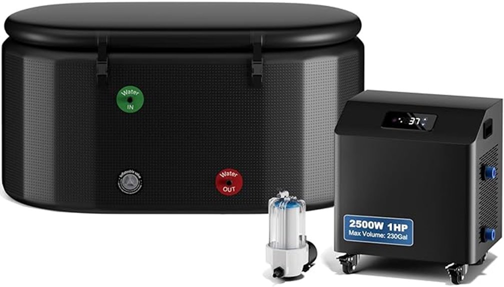 large 216 gallon cold plunge