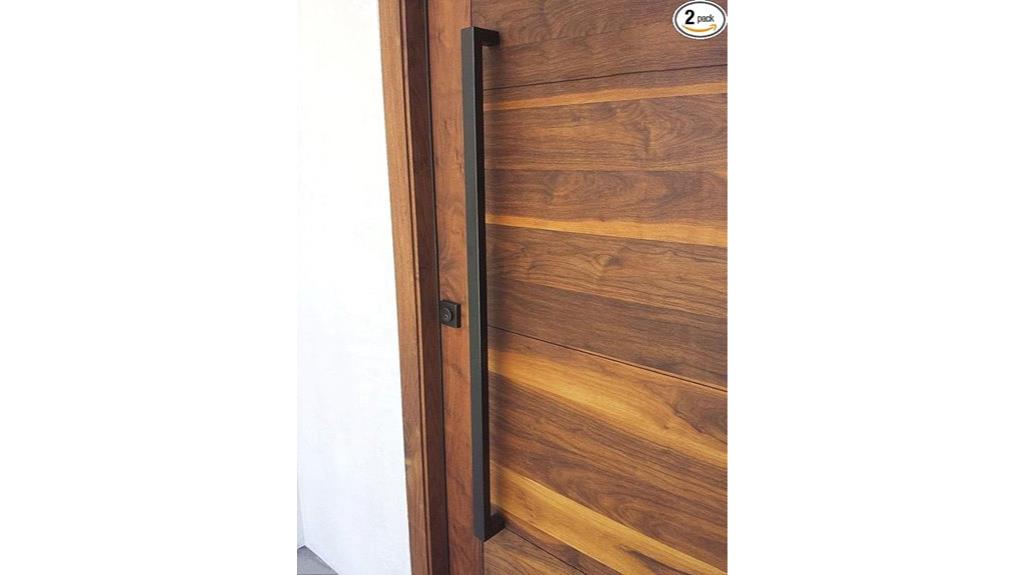 large black steel handles