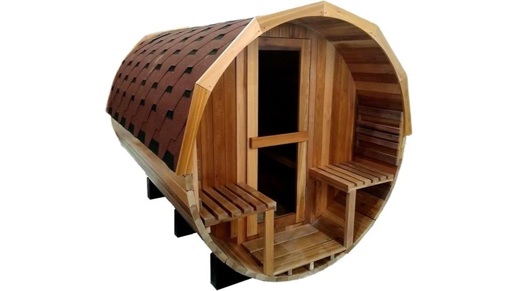 large canadian pine sauna
