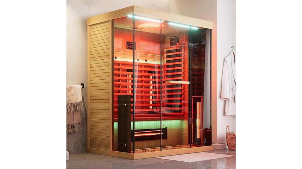 large infrared sauna cabin