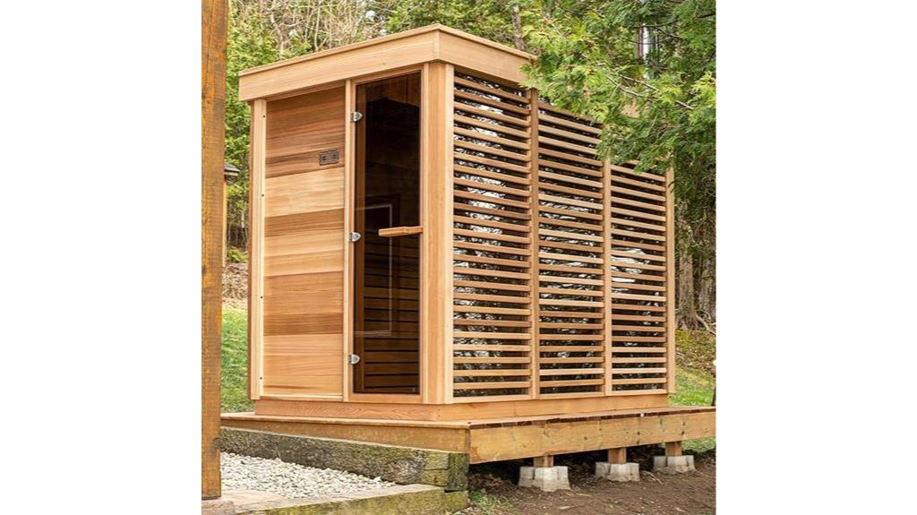 large outdoor steam sauna