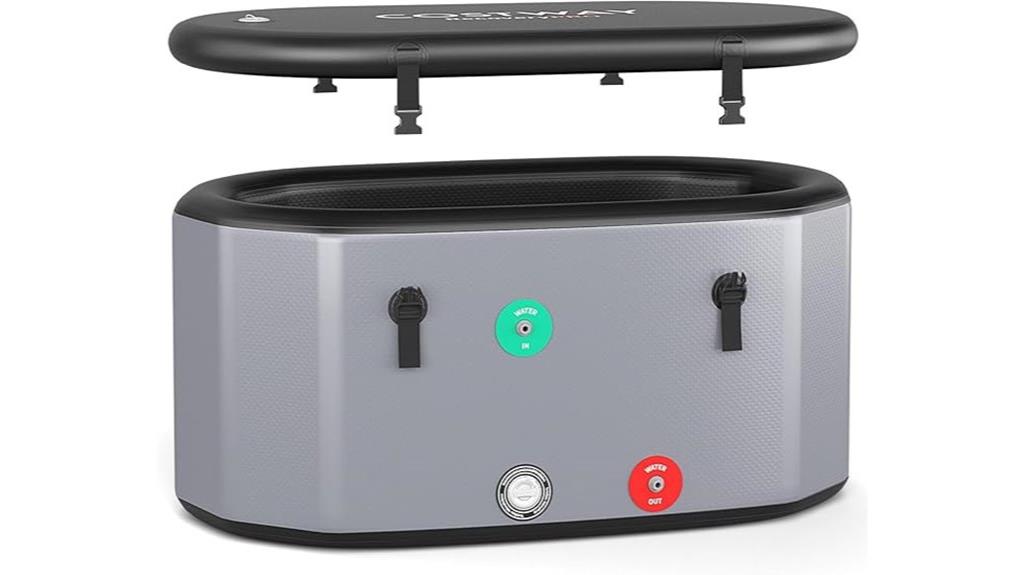large oval ice bath