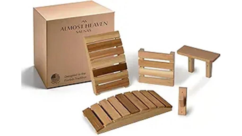 luxury sauna accessory set