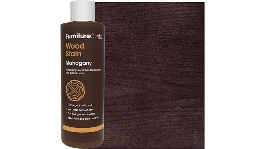 mahogany water based fast drying