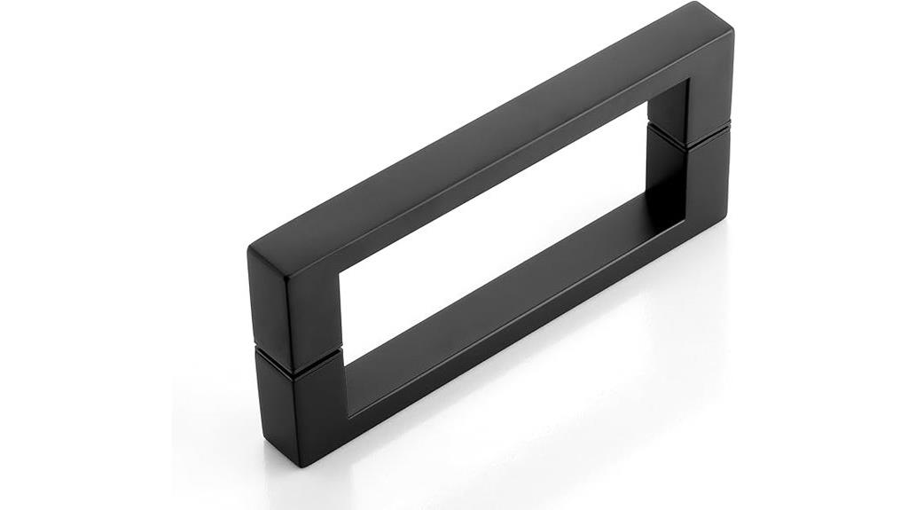 matte black stainless handle