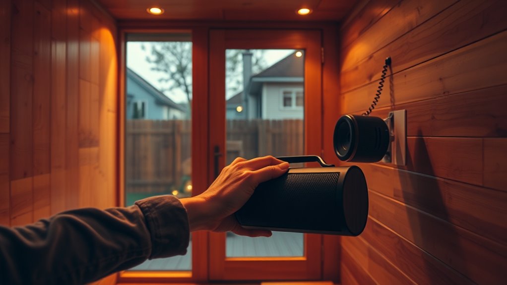 minimize sauna noise disturbances