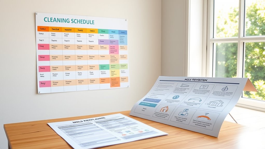 mold prevention cleaning schedules