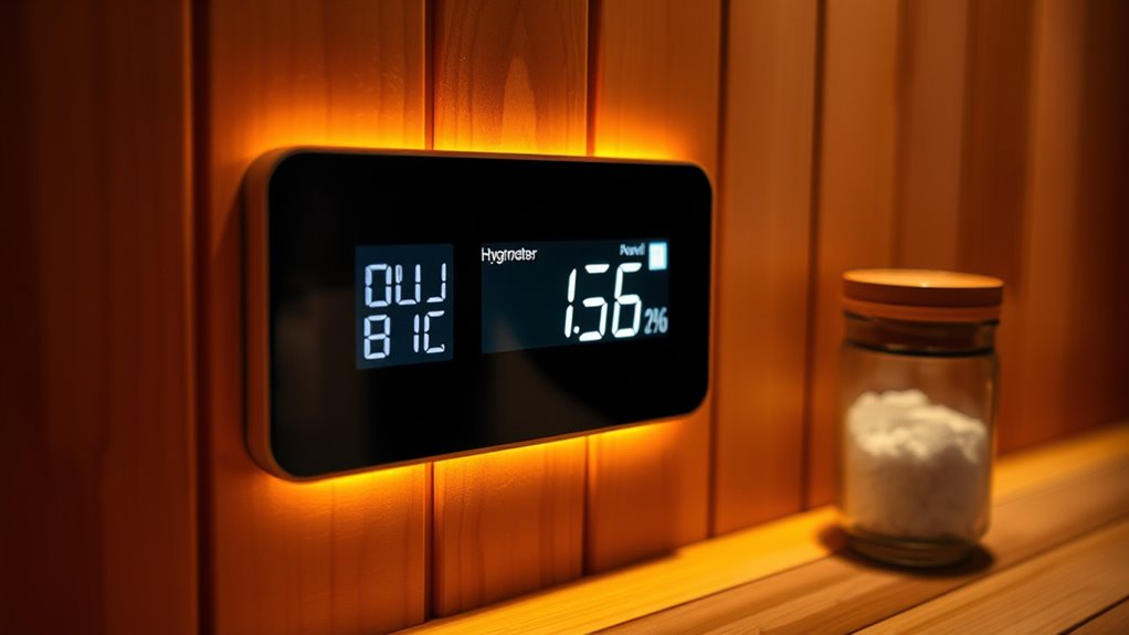 monitoring sauna humidity levels