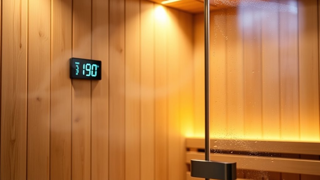 monitoring sauna moisture levels
