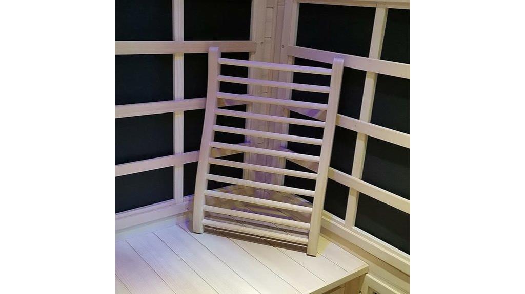 natural hemlock sauna backrest