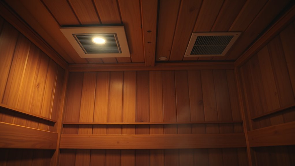 optimal sauna airflow placement
