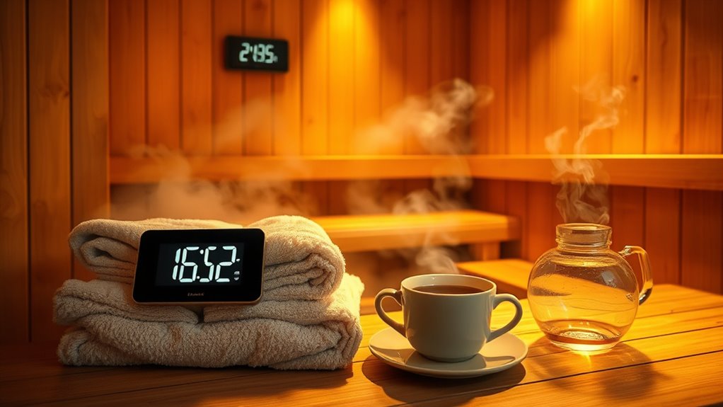 optimal sauna relaxation timing