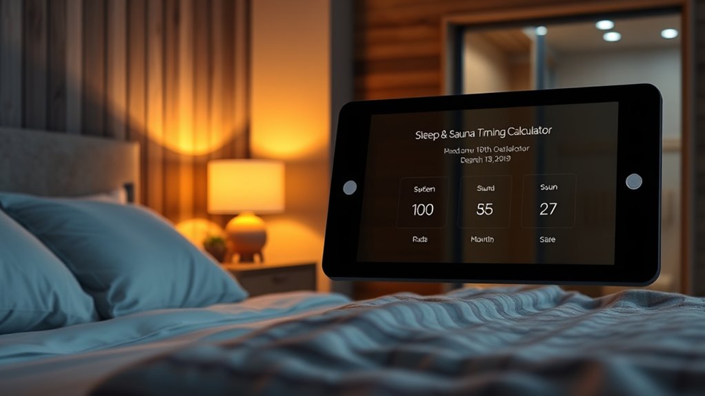 optimized sleep and sauna