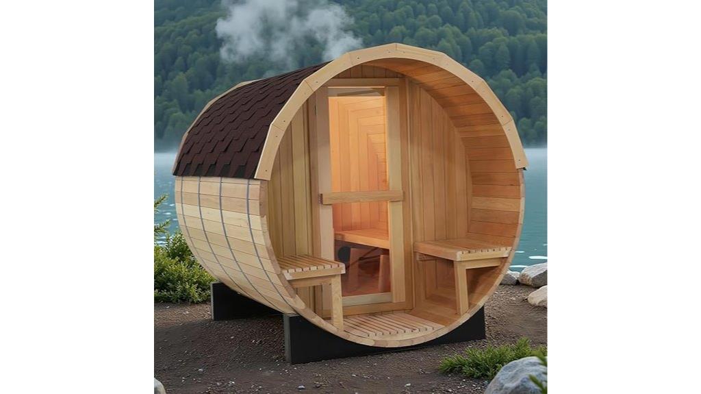 outdoor 6 person sauna
