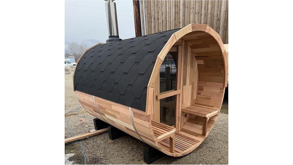 outdoor barrel sauna capacity