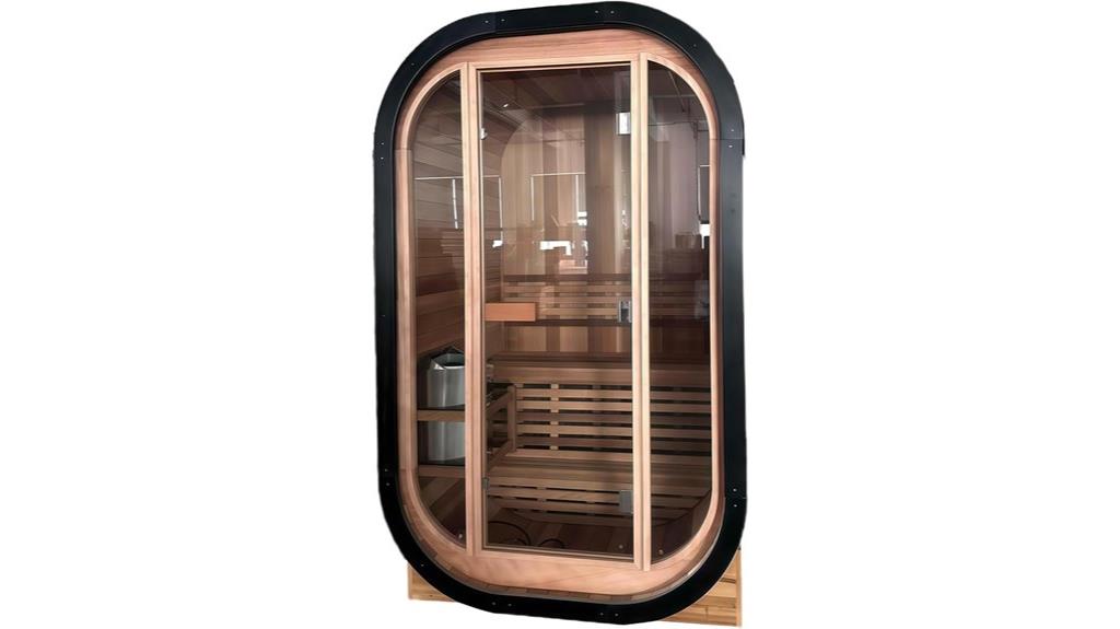 outdoor cube sauna