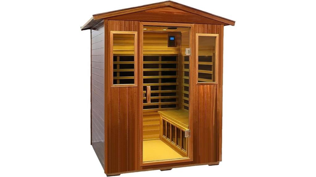 outdoor four person bluetooth sauna