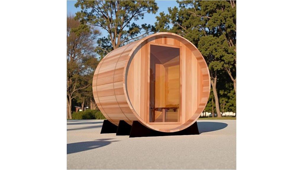 outdoor sauna for four
