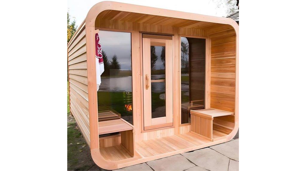 outdoor sauna for groups