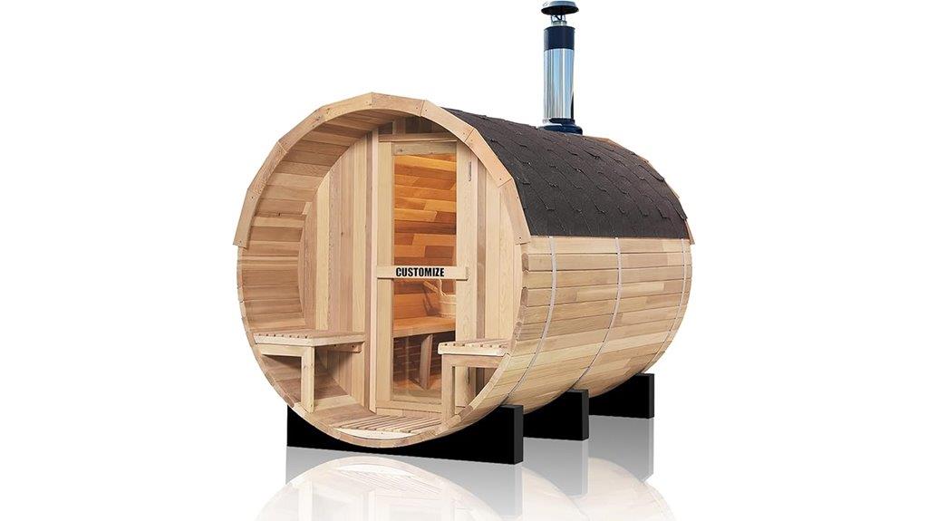 outdoor sauna kit customization