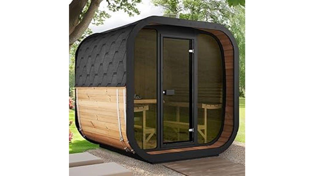 outdoor sauna kit for six