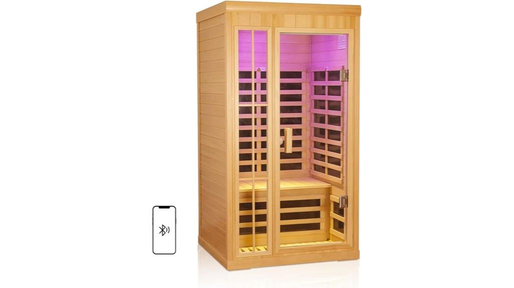 personal infrared sauna control