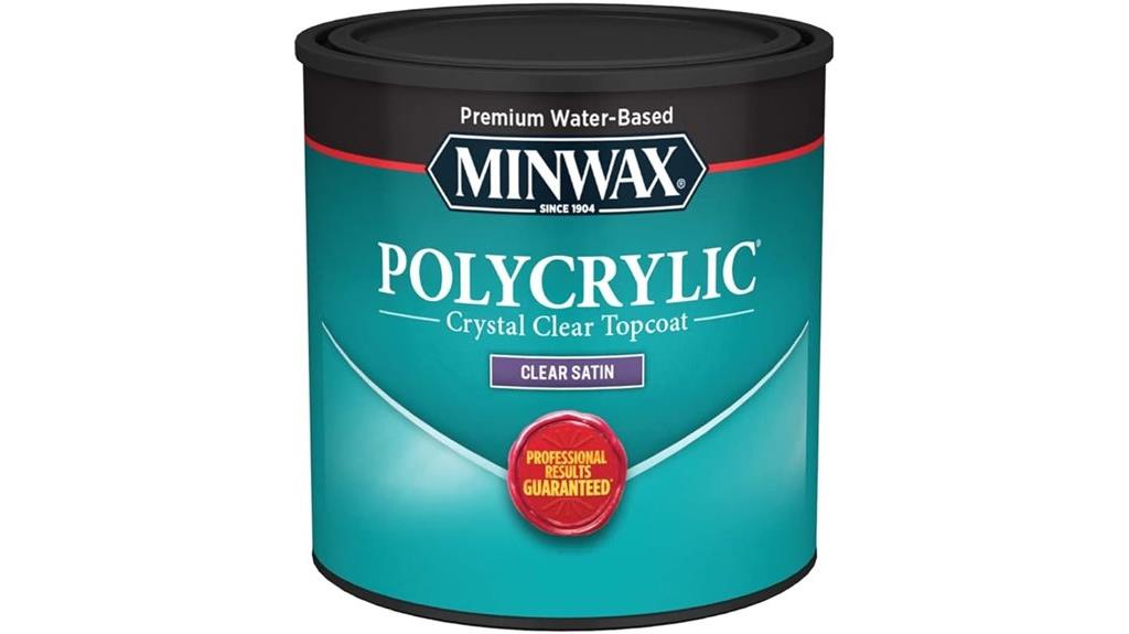 polycrylic clear satin finish