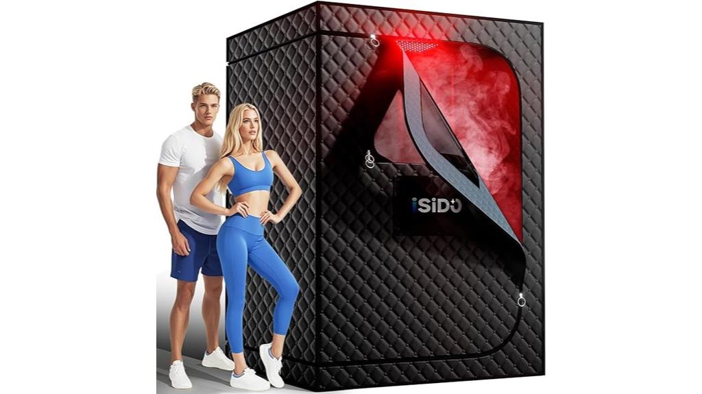 portable infrared sauna with red light