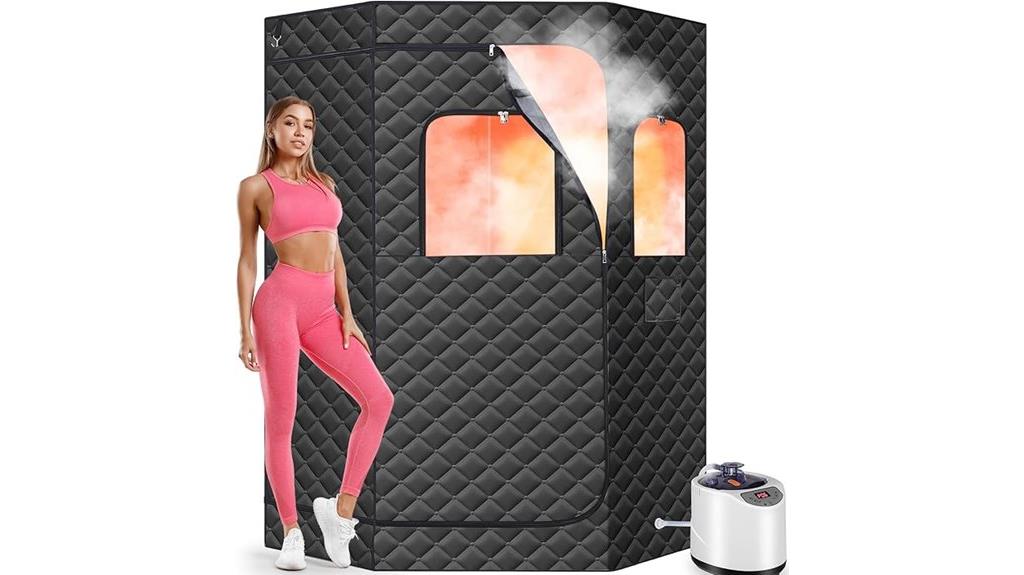 portable sauna with remote
