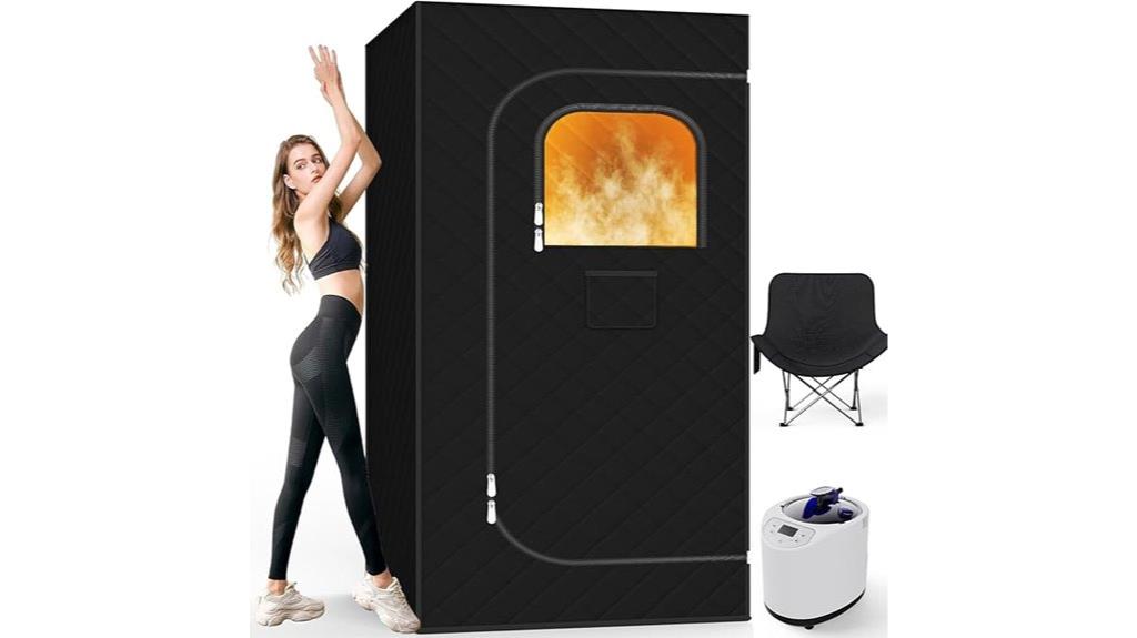 portable sauna with remote