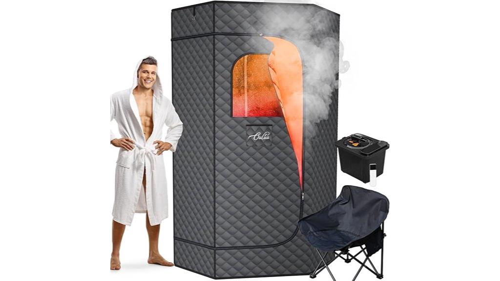 portable sauna with steamer