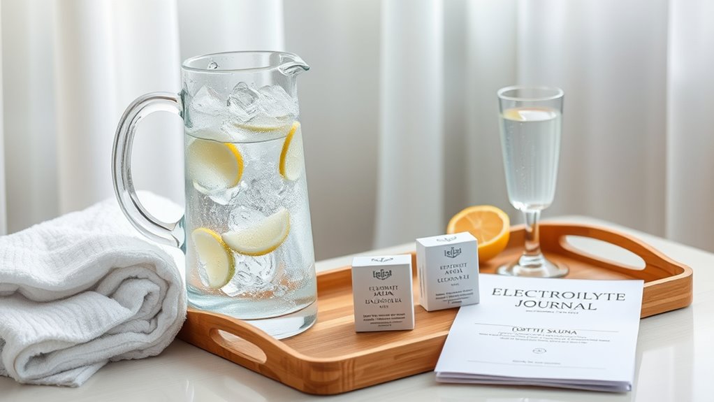 promptly rehydrate with electrolytes