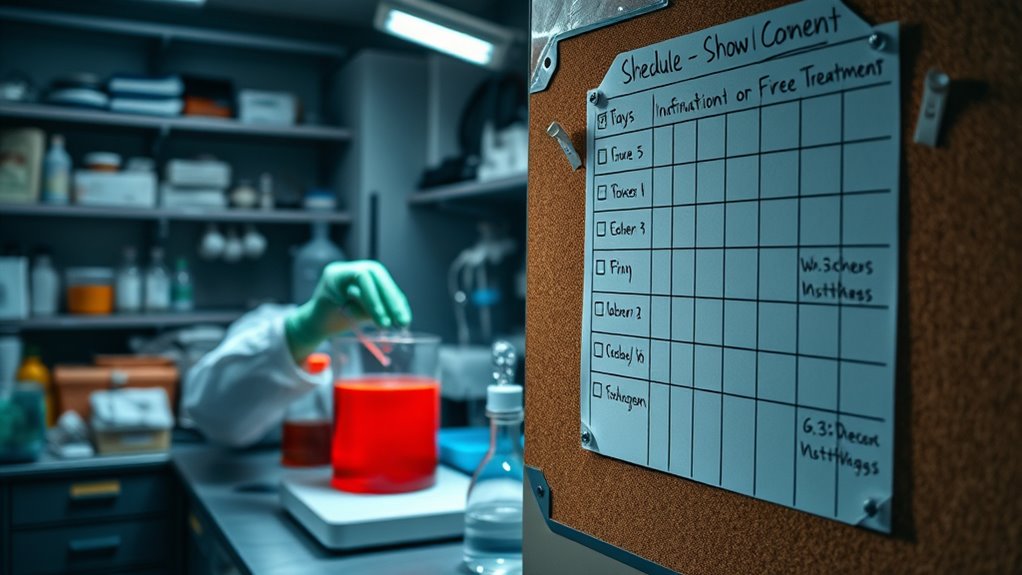 proper chemical handling and calibration