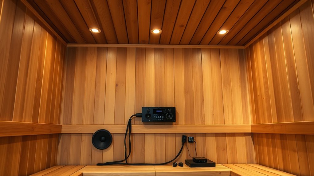 proper sauna audio installation