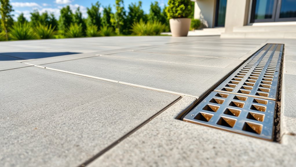 proper slope and durable materials