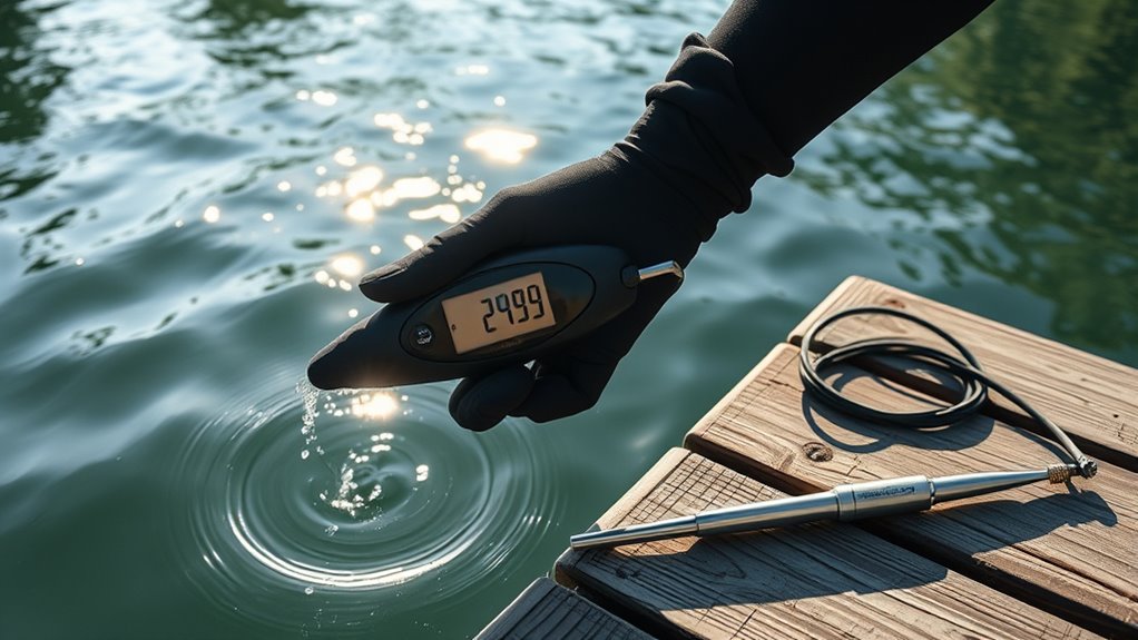 properly calibrated thermometer placement