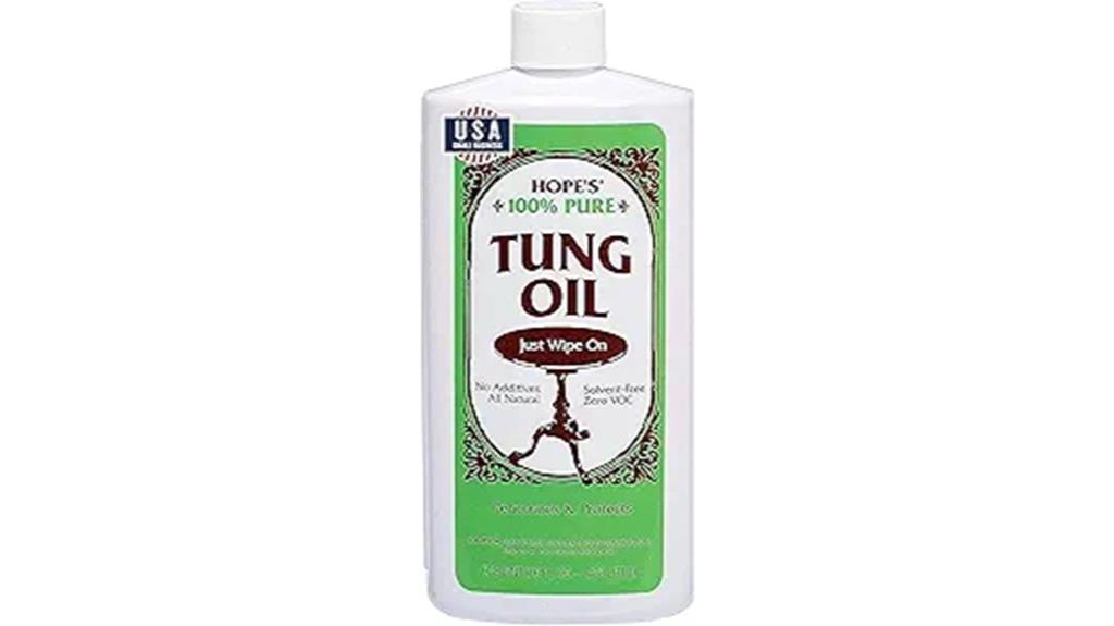 pure tung oil finish