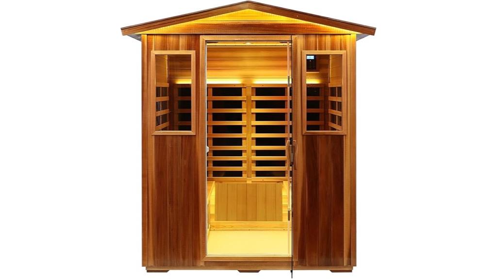 red cedar infrared sauna