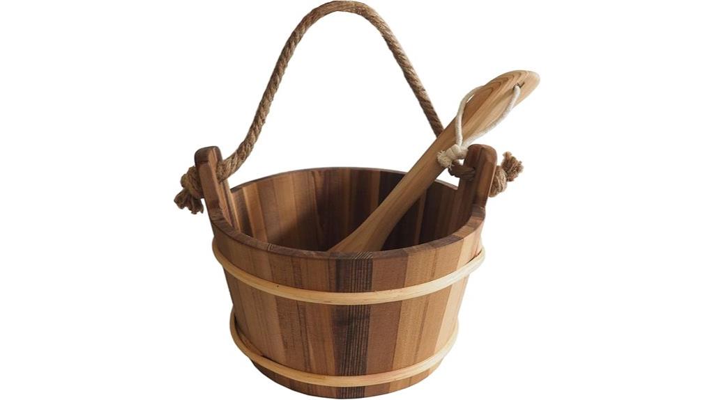 red cedar sauna bucket