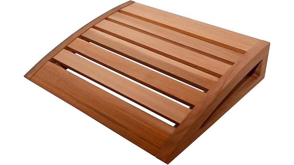 red cedar sauna headrest