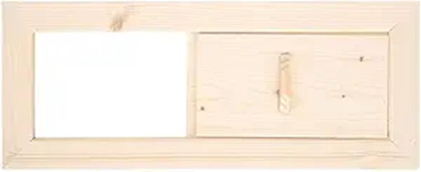sauna air vent panel