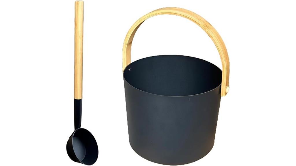 sauna bucket with ladle