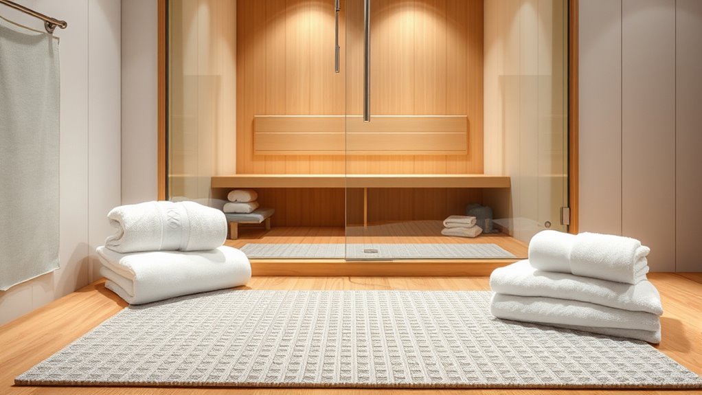 sauna floor mats selection
