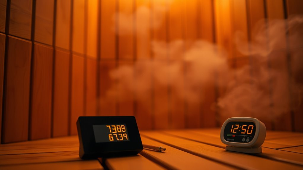 sauna heat and duration