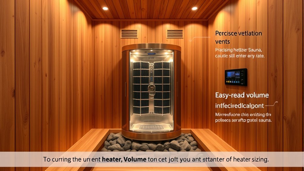 sauna heater capacity explained