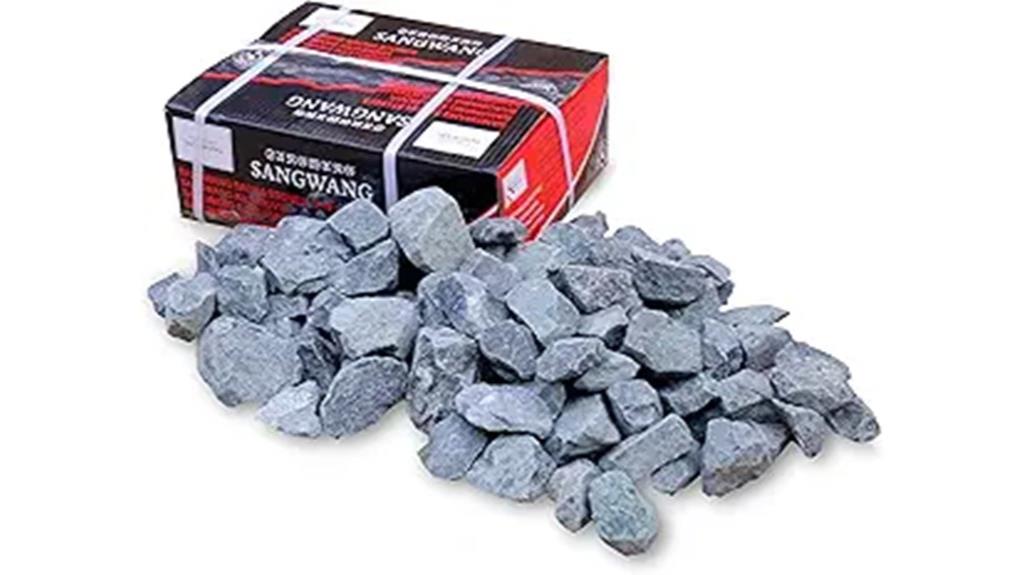 sauna heater stones weight