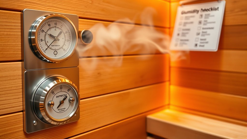 sauna humidity control checklist