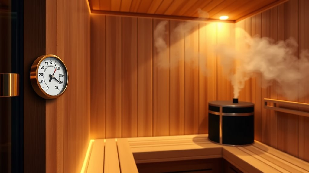 sauna humidity level guidelines