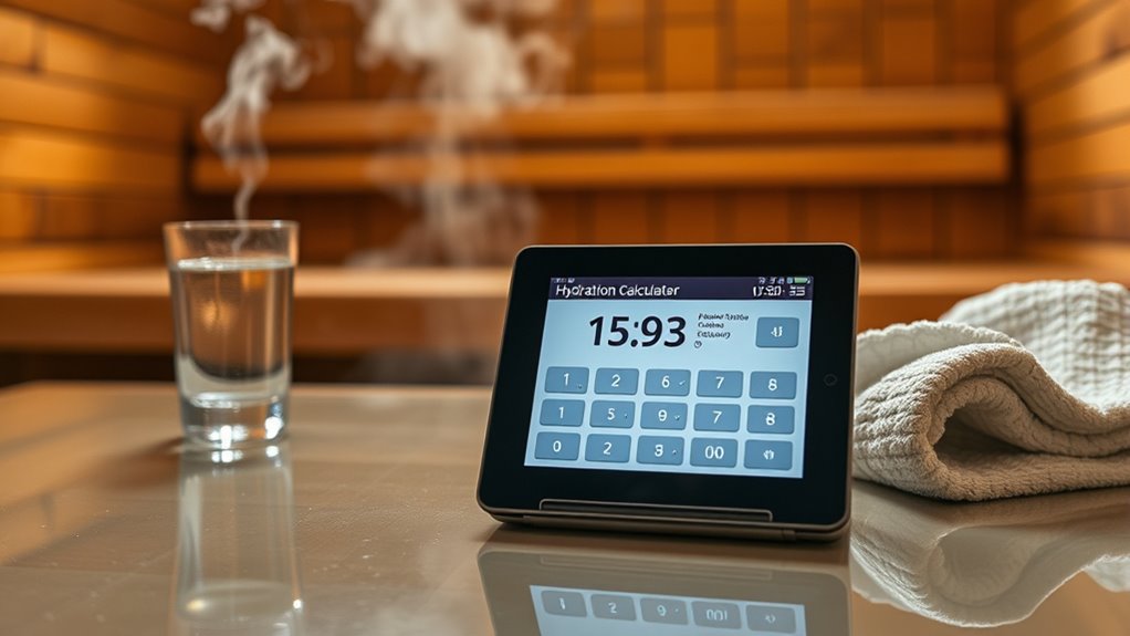 sauna hydration calculation guide