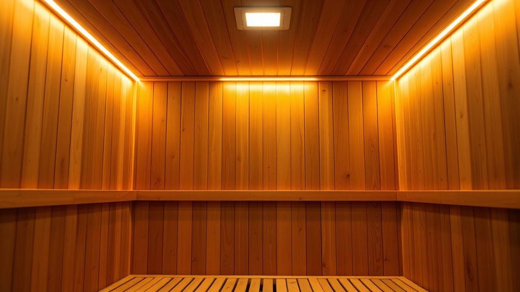 sauna lighting safety precautions